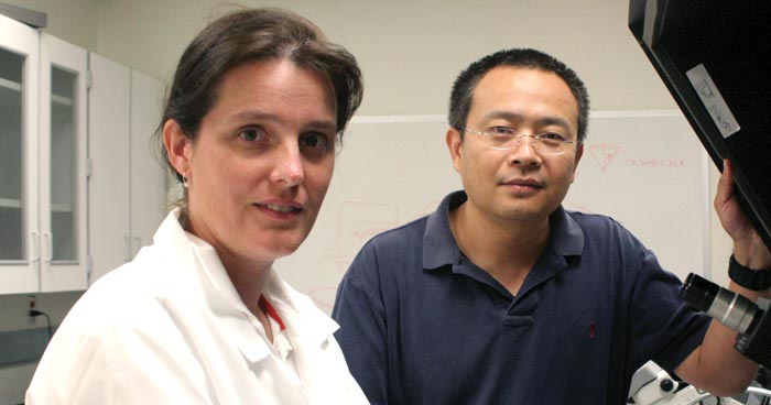 N.J. Tao’s (right) patented sensor has been licensed to develop devices for monitoring and treating chronic asthma.