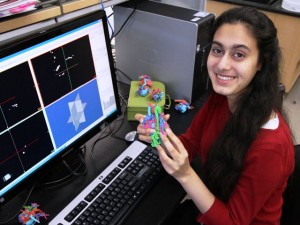 Fariha Ejaz developed the basic concept for the Heart In Your Hand models for her senior-year engineering design project 