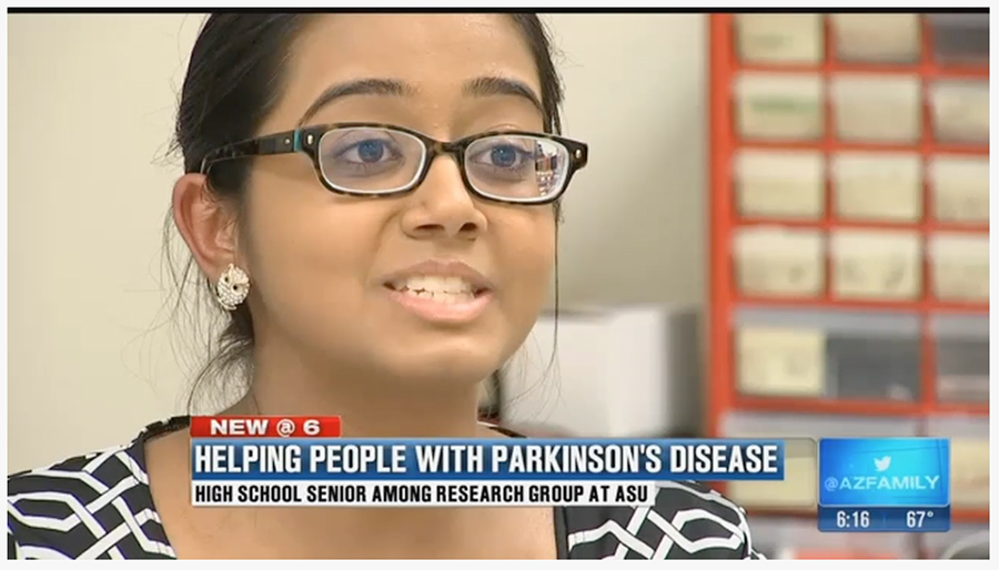 ASU TEAM DEVELOPING PARKINSON’S DEVICE WITH HELP FROM HIGH SCHOOLER
