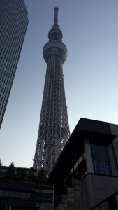 La Place and her group toured the cultural and technological sights of Tokyo, including the Tokyo Skytree. Photo courtesy of Cecilia La Place