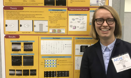 Chemical engineering student wins poster award at national conference