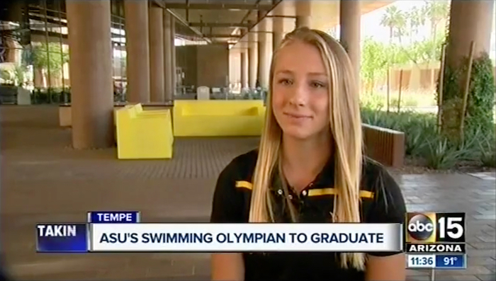 ASU’s Swimming Olympian to graduate
