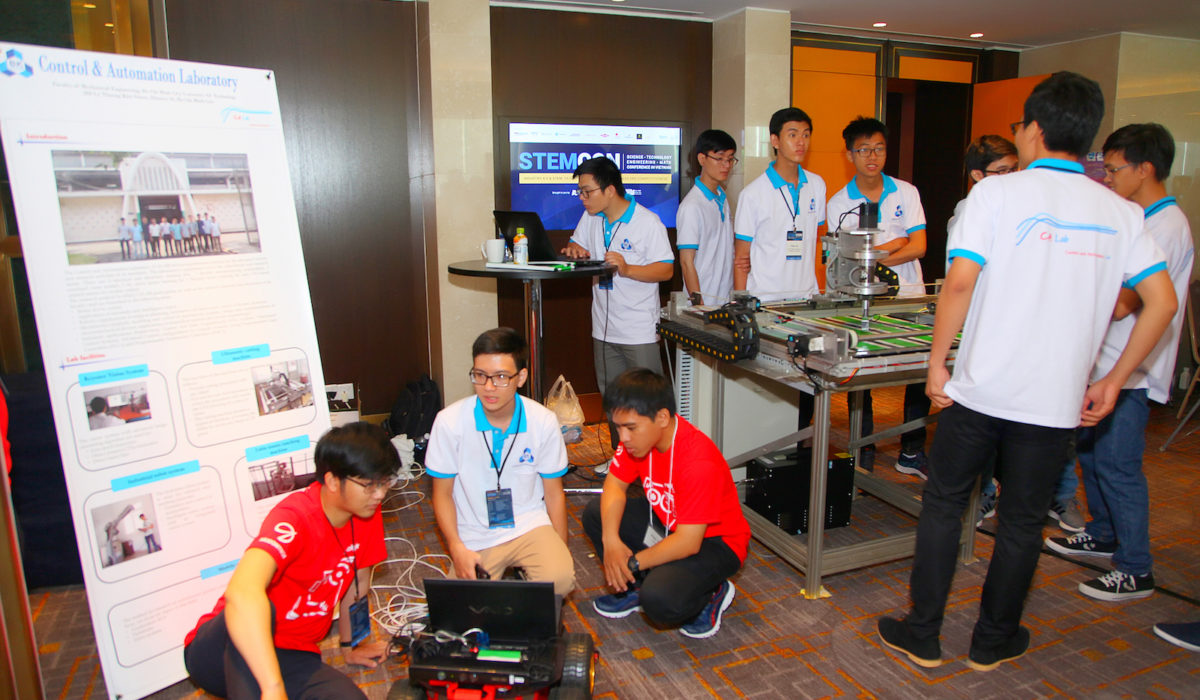 Students from the Control & Automation Laboratory at Ho Chi Minh City University of