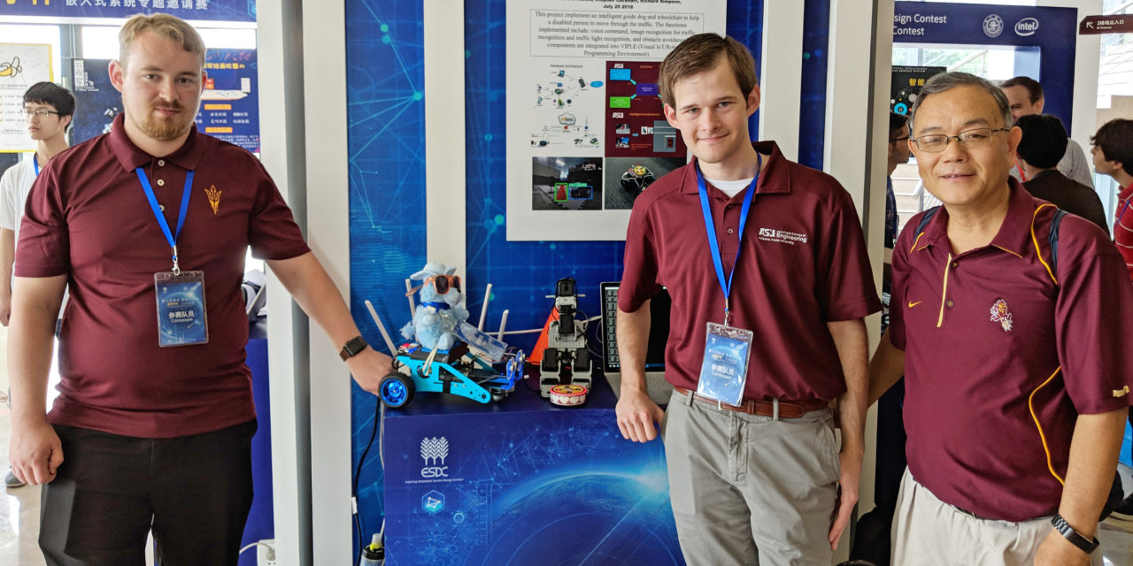 Robotic guide dog leads ASU team to first prize at Intel Cup