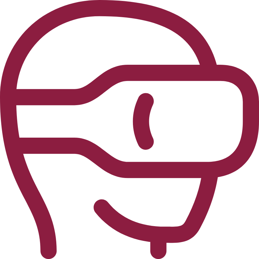 icon of a person wearing virtual reality goggles