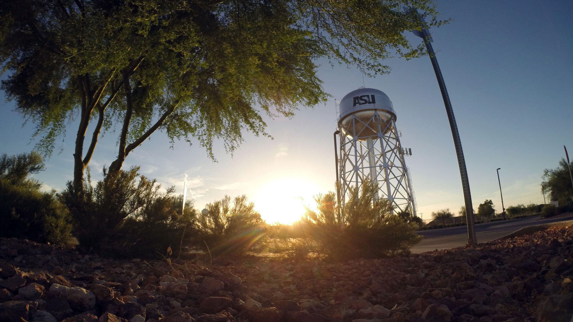 Water tower at the ASU Polytechnic campus