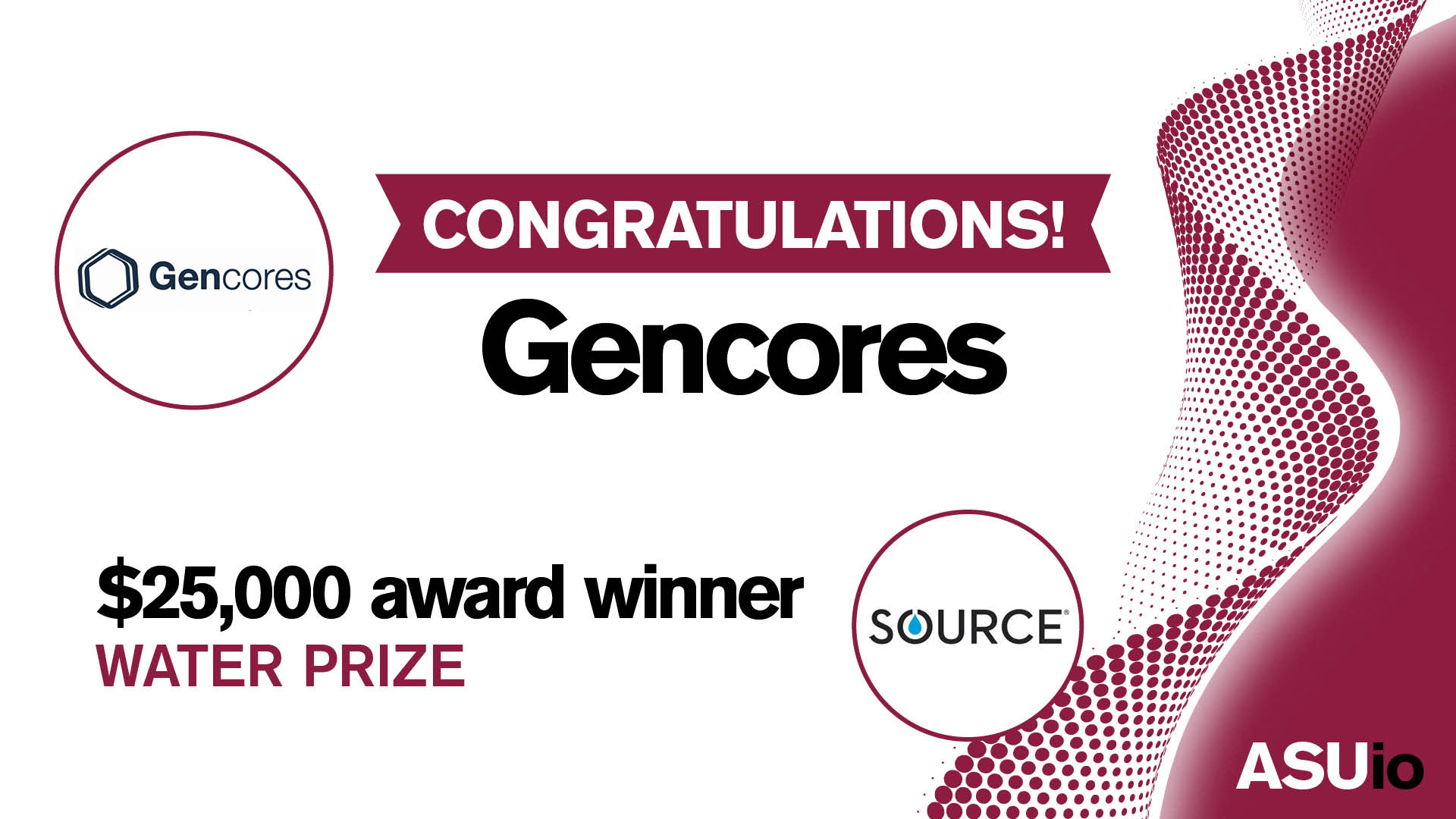 Gencores - $25,000 award winner ASUio
