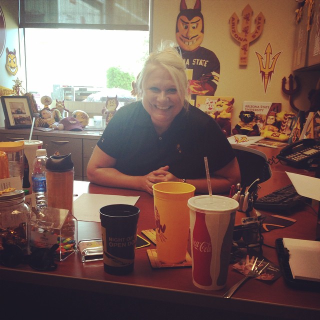 Anna Wales in her office