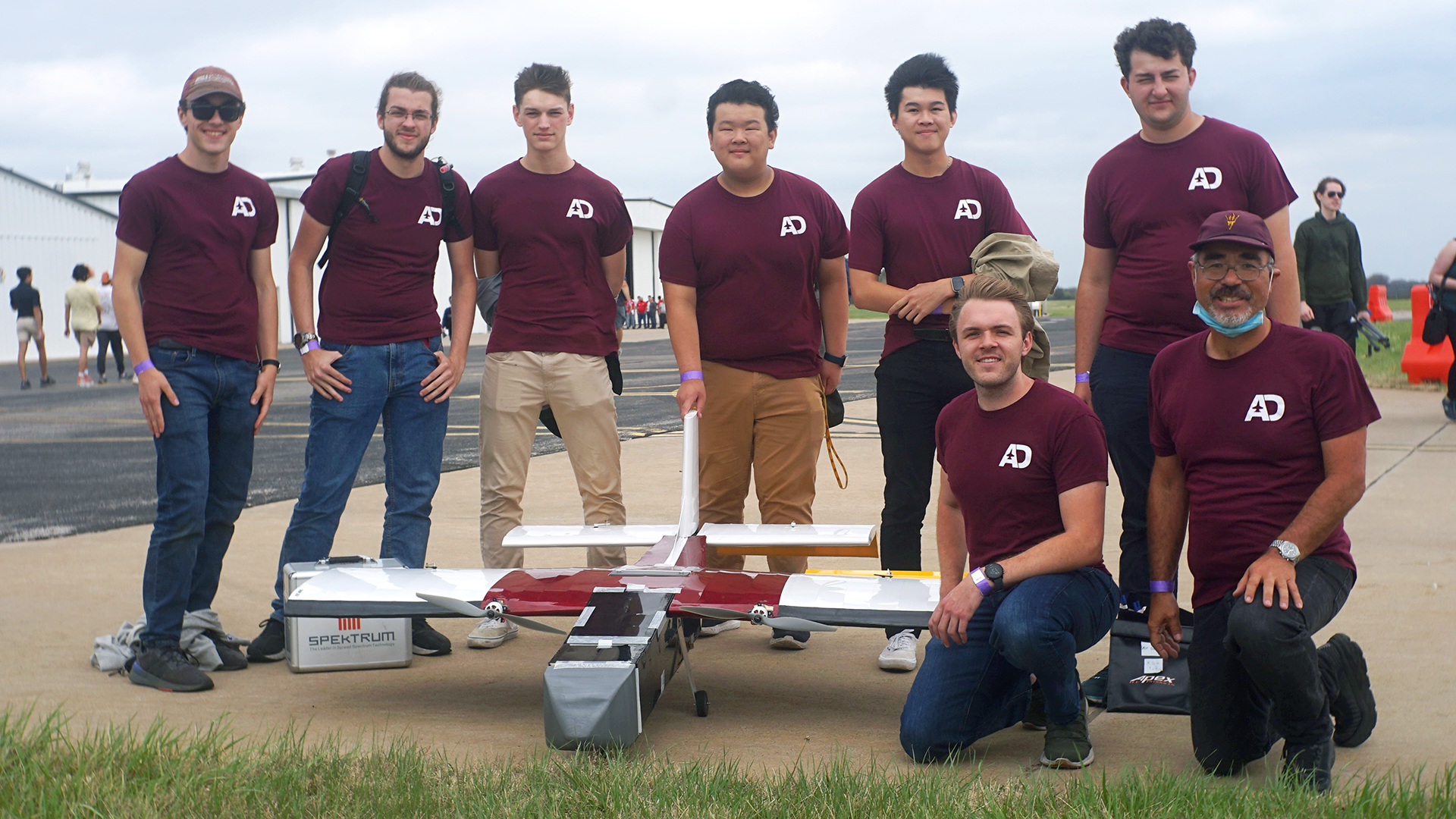 AirDevils students with their plane