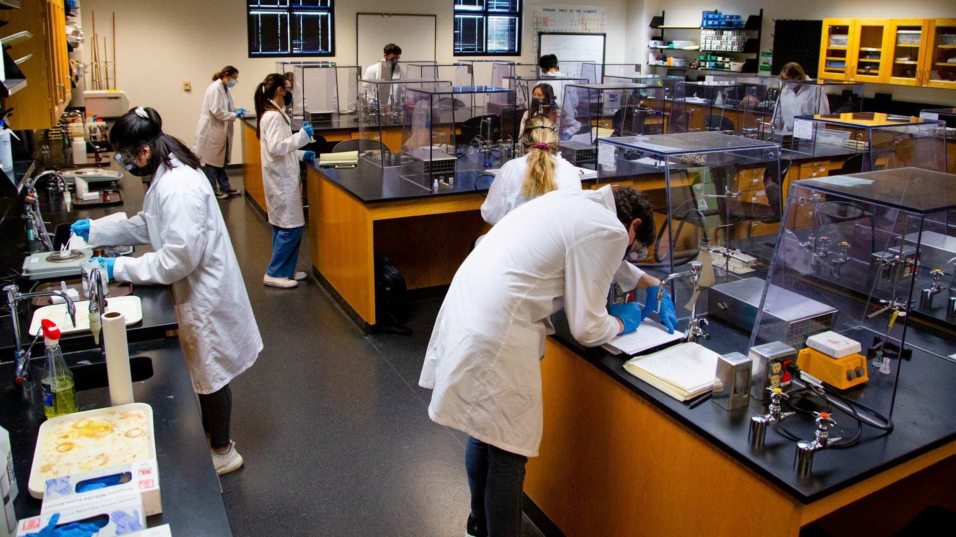 Students working on ASU's West campus
