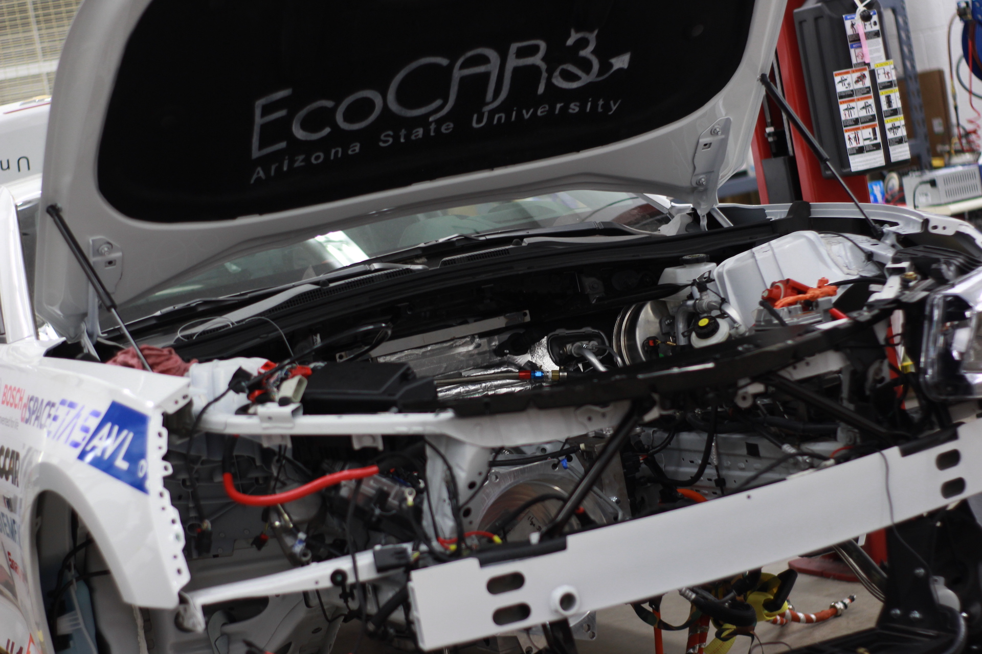under the hood of ASU's EcoCAR3