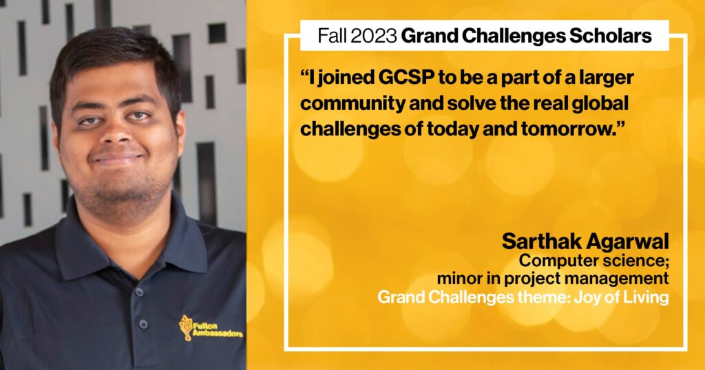 Fall 2023 Grand Challenges Scholars 