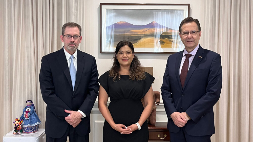 James O’Brien, Paola Hidalgo and Esteban Moctezuma Barragán