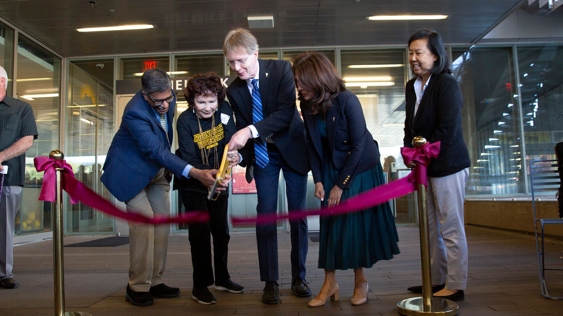 ribbon cutting of the Paul C. Helmick Center