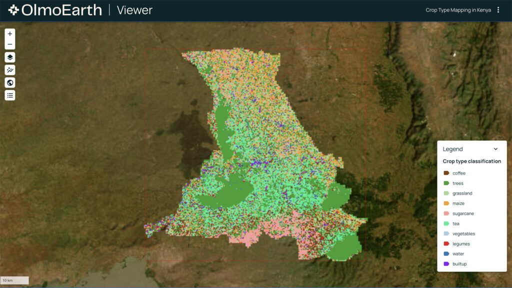 screenshot of OlmoEarth